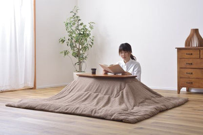 コタツ 幅80×奥行50×高さ36.5cm こたつテーブル こたつセット コタツテーブル ライトブラウン 天然木