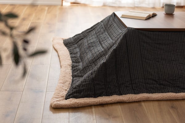 薄掛コタツ布団 正方形 こたつ こたつテーブル こたつセット コタツ 完成品 組立不要 グレー 布団