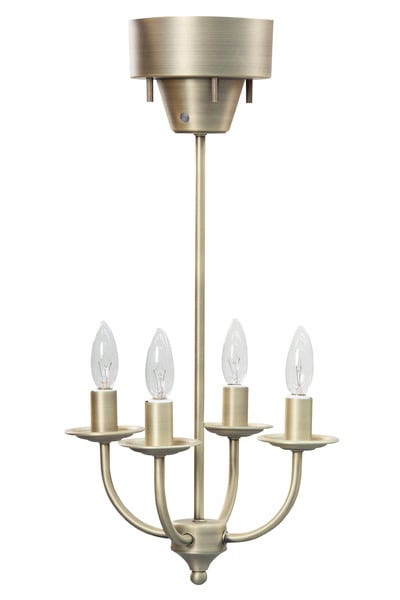 アーツ ライト 4バルブ 幅25×奥行25×高さ59.5cm 日用品 完成品 組立不要 ブラウン