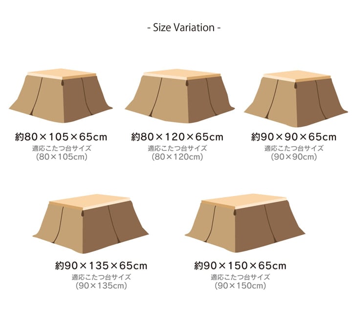 中掛け布団 アクリル 大判長方形4尺 BR 80X120 80×120×65cm こたつ コタツ