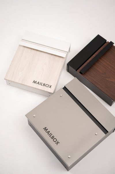ポスト 幅30×奥行11×高さ36.5cm 宅配ボックス 完成品 組立不要 スリム 薄型 ブラック