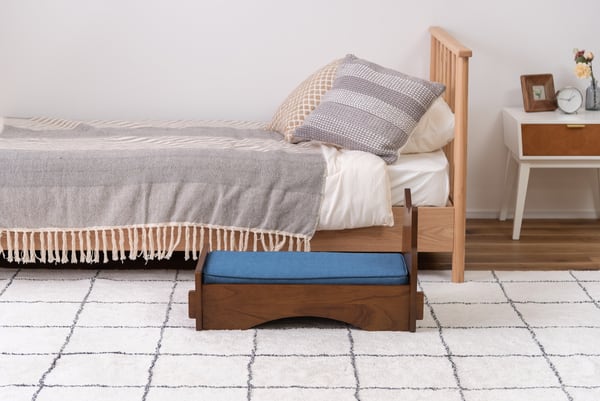 ペットベッド 幅40×奥行75×高さ40cm ベッド すのこベッド パイプベッド ベット ブラウン