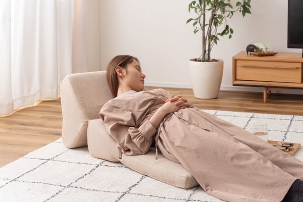 フロアチェア TV枕L 幅46×奥行69×高さ37cm チェア ダイニングチェア デザインチェア