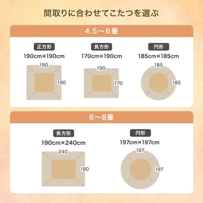 こたつ 天板 75cm×60cm こたつテーブル こたつセット コタツ