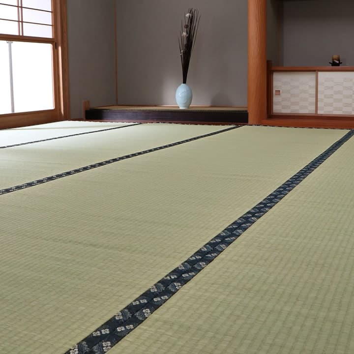 い草ラグ 梅花 六一2畳 185X185 185×185cm ラグマット カーペット ラグ 絨毯