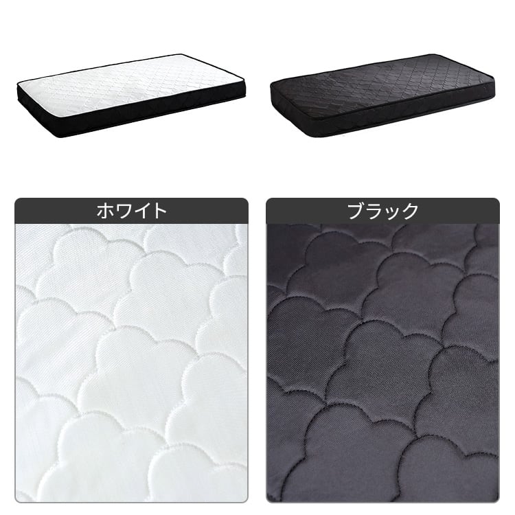 2分で完成!組立簡単ベッド ハイタイプ ポケットコイルマットレスセット(ダブル) ベッド セット