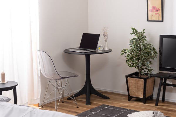 ダイニングテーブル カフェテーブル 幅70×奥行70×高さ73cm ダイニング家具 ブラック 全2色