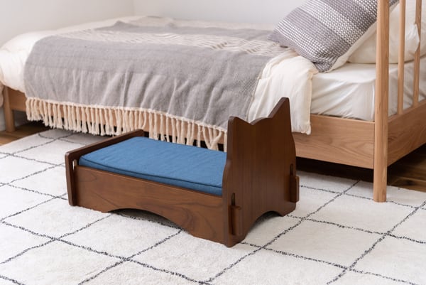 ペットベッド 幅40×奥行75×高さ40cm ベッド すのこベッド パイプベッド ベット ブラウン