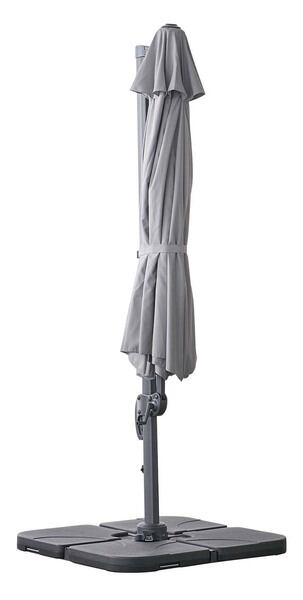 ガーデン リゾート ガーデンパラソル 幅345×奥行410×高さ260cm エクステリア グレー