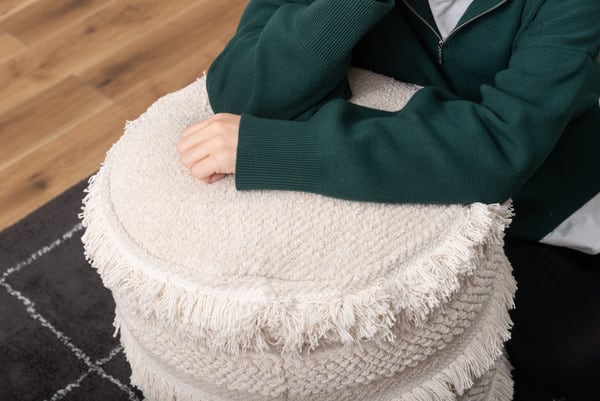 フロアチェア ラウンドスツール 幅45×奥行45×高さ43cm