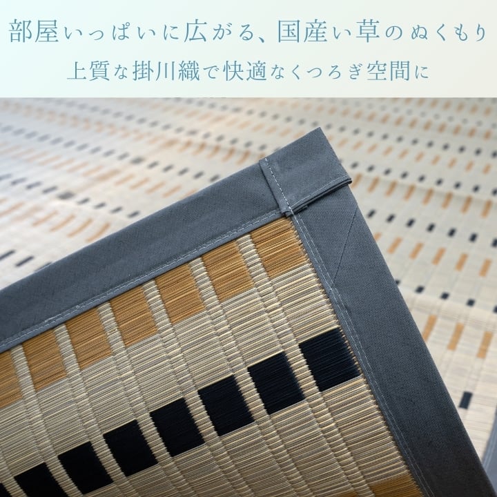ラグ 水夏 江戸間2畳 BE 174×174cm ラグマット カーペット 絨毯 2畳