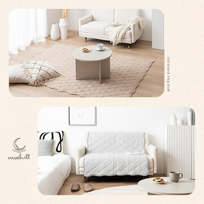 ラグ 長方形:90cm×140cm Neochill sarasara ラグマット カーペット 絨毯 滑り止め 床暖房対応