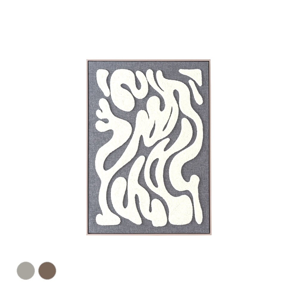 アートパネル 幅50×奥行2.5×高さ70cm 完成品 グレー ART-303B