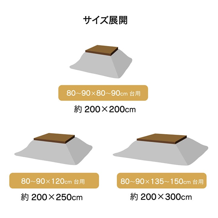 掛布団 ジェード 大判長方形 BR 200X300 200×300cm こたつ こたつテーブル