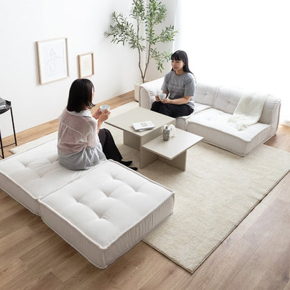 ソファー 4点セット Chouchou フロアソファー ローソファー 完成品 天然木