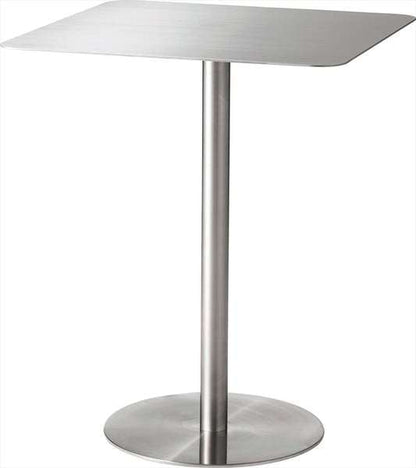 ダイニングテーブル カフェテーブル スクエア 幅60×奥行60×高さ72cm ダイニング家具 シルバー