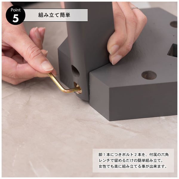 ラウンドサイドテーブル 幅50×奥行50×高さ50cm サイドテーブル グレー ホワイト 大理石調