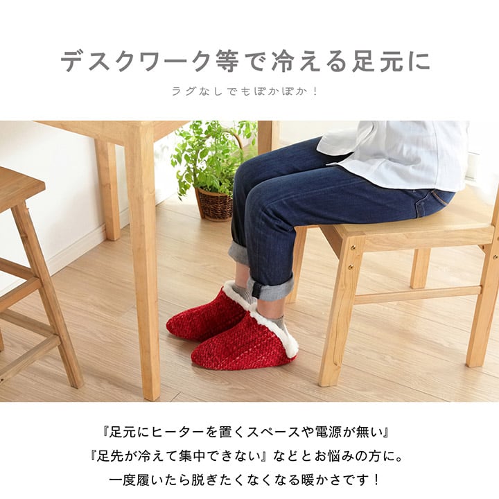 ルームシューズ ノート 甲高 M BE 22-25cm 玄関収納 室内履き 生活雑貨 来客用
