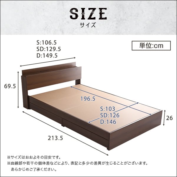 棚・収納付きヴィンテージチェストベッド シングル インテリア 家具 ベッド チェストベッド 収納