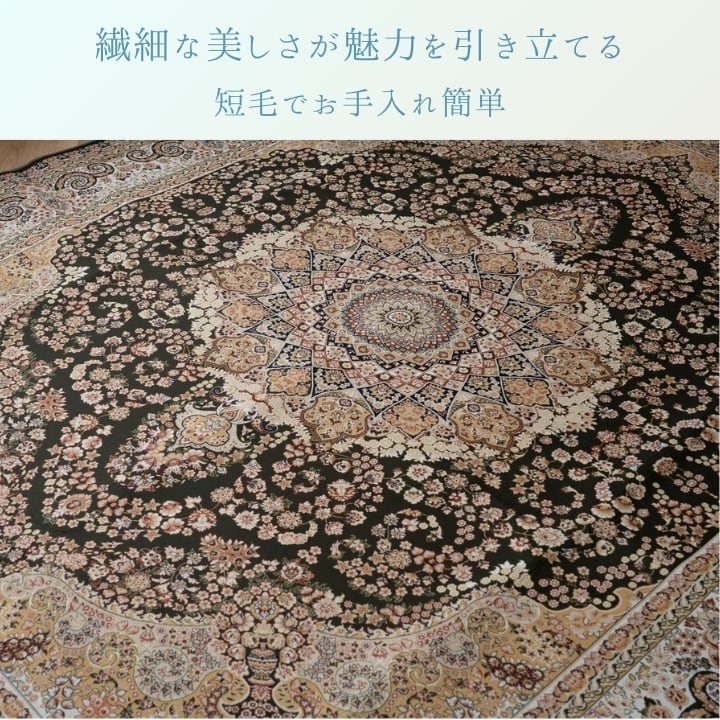 ラグ リーベル GN140×200HC1 140×200cm ラグマット カーペット 絨毯 滑り止め