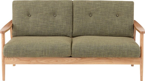 ソファー バッスム 3人掛 幅167×奥行71×高さ85cm ローソファー フロアソファー 完成品 天然木