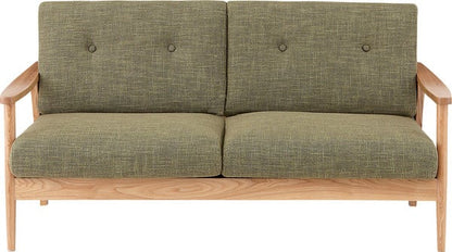 ソファー バッスム 3人掛 幅167×奥行71×高さ85cm ローソファー フロアソファー 完成品 天然木