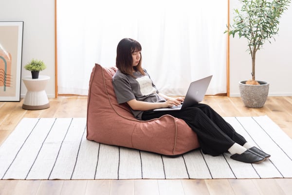 リラックス ソファー 幅70×奥行102×高さ68cm ローソファー フロアソファー