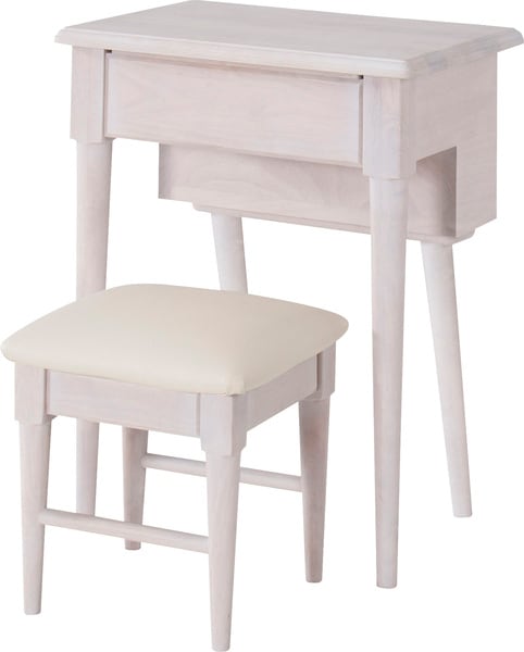 ミラー ドレッサースツールセット 幅58×奥行44×高さ71cm 完成品 組立不要 スツール ミラ