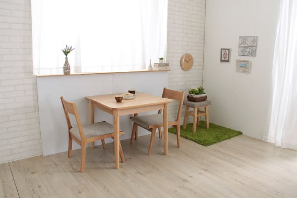 モタ ダイニングチェア 幅48×奥行55×高さ70cm ダイニング家具 完成品 グリーン 天然木