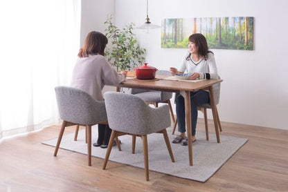 カラメリ ダイニングテーブル 幅150×奥行80×高さ72cm ダイニング家具 ブラウン ナチュラル 天然木