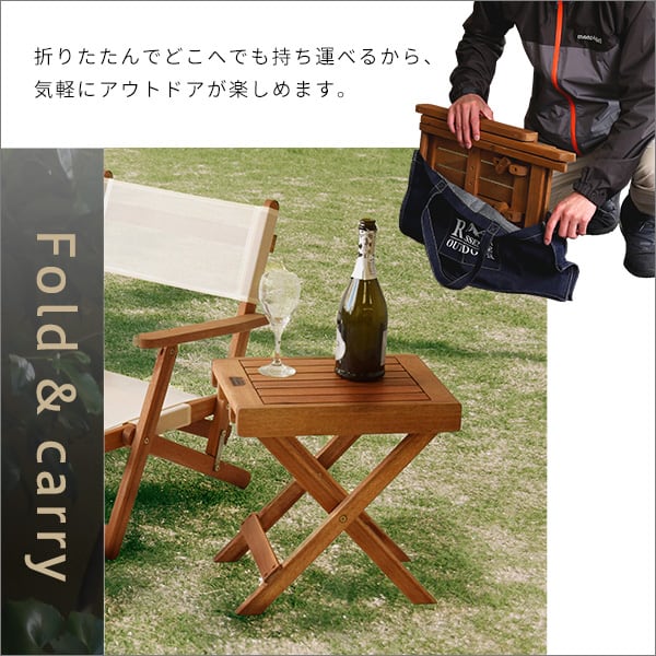 アウトドア フォールディングテーブル テーブル 簡単折畳み コンパクト キャンプ バッグ付き 屋外