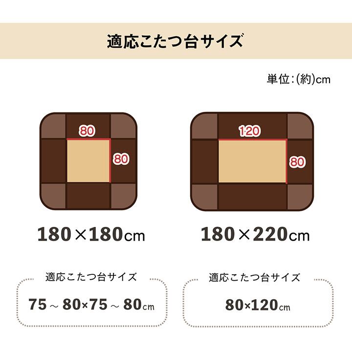 掛布団 バラン 正方形 掛 BR 180X180 180×180cm こたつ こたつテーブル コタツ