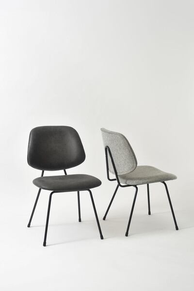 ダイニングチェア 幅50×奥行58×高さ81cm ダイニング家具 完成品 ブラック レザー