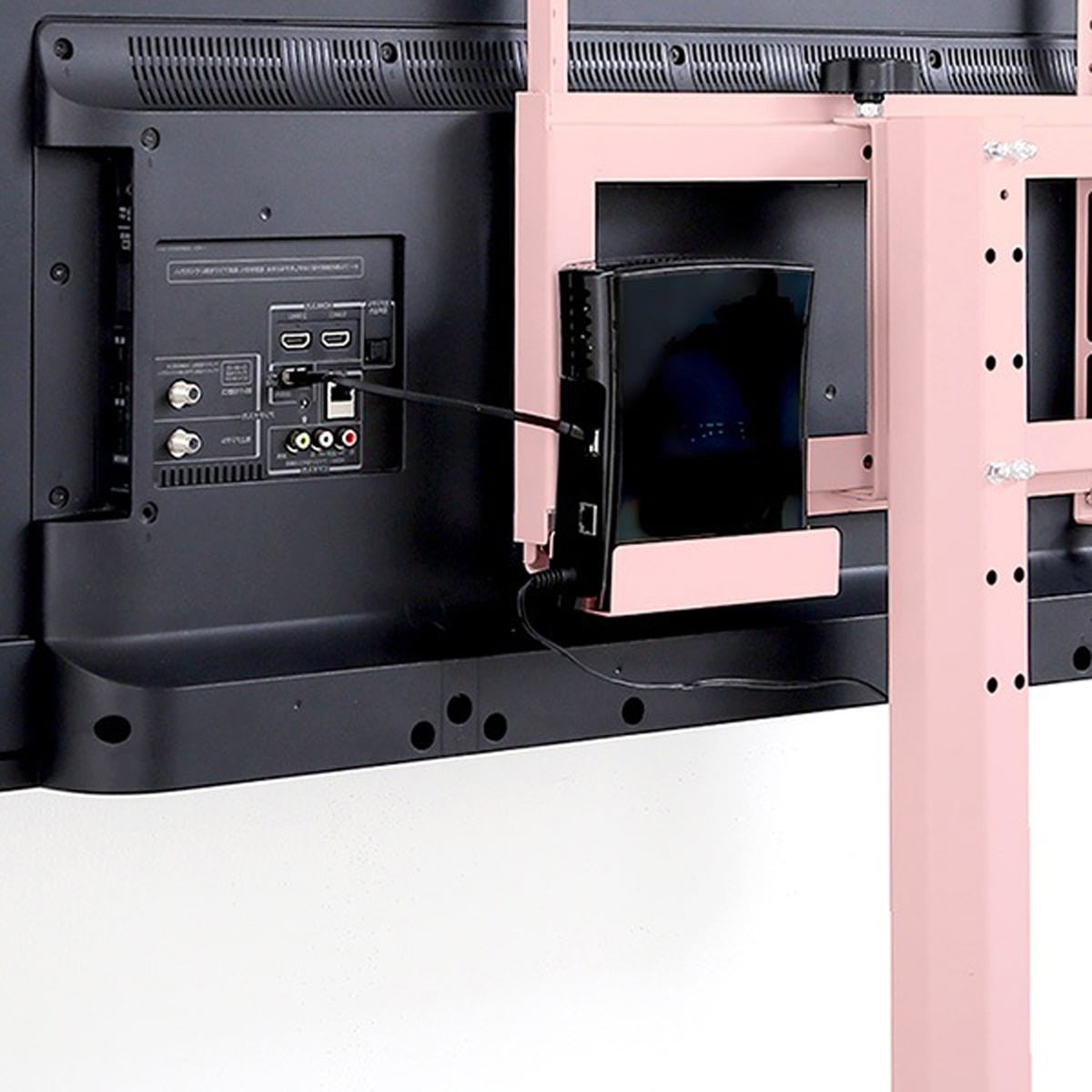 テレビ台 大人かわいいインテリア 八角テレビスタンド専用 ハードディスクホルダー単品 テレビスタンド