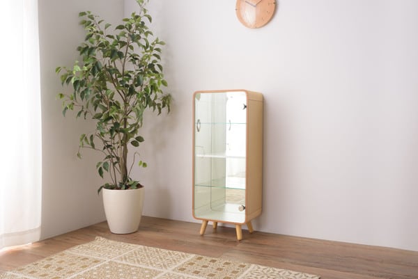 ストレージ コレクションシェルフL 幅36×奥行25×高さ89cm リビング収納 ブラウン 全2色