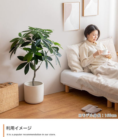 フェイクグリーン・オブジェ 高さ90cm Nature 光触媒人工観葉植物 パキラ