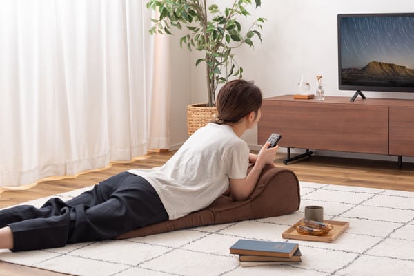 フロアチェア TV枕S 幅35×奥行40×高さ20cm チェア ダイニングチェア デザインチェア
