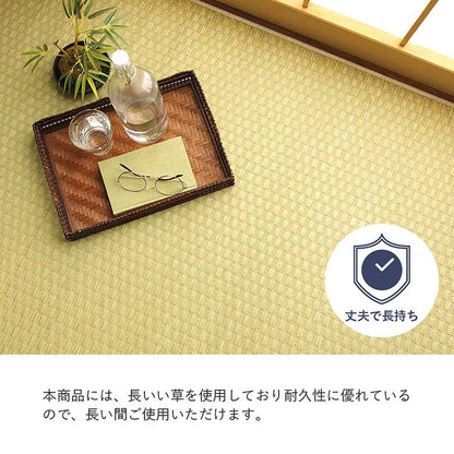 花ござ プレーン 本間1畳 95.5X191 95.5×191cm ラグマット カーペット ラグ