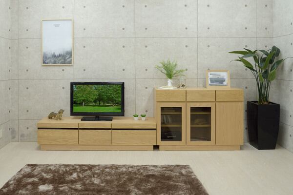 ストレージ フルモス 120サイドボード(向かって右木扉) 幅120×奥行41.5×高さ83cm
