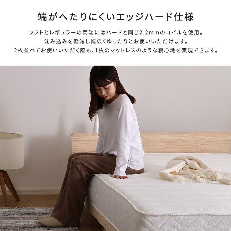夫婦 日本製ポケットコイルマットレス nukkua-ヌックア- (クイーン) 幅160×奥行195cm 防ダニ 抗菌 家族