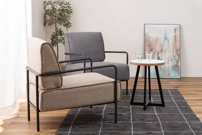 ソファー ラウンジチェア 幅64×奥行77×高さ80cm ローソファー フロアソファー 北欧 完成品 スチール