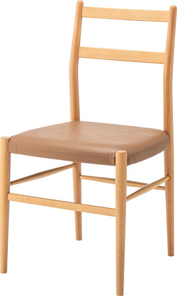 ダイニングチェア 幅46×奥行46.5×高さ84cm ダイニング家具 完成品 組立不要 ブラウン