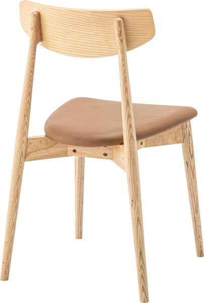 ダイニングチェア 幅42×奥行46.5×高さ78cm ダイニング家具 完成品 ブラウン スタッキング 天然木