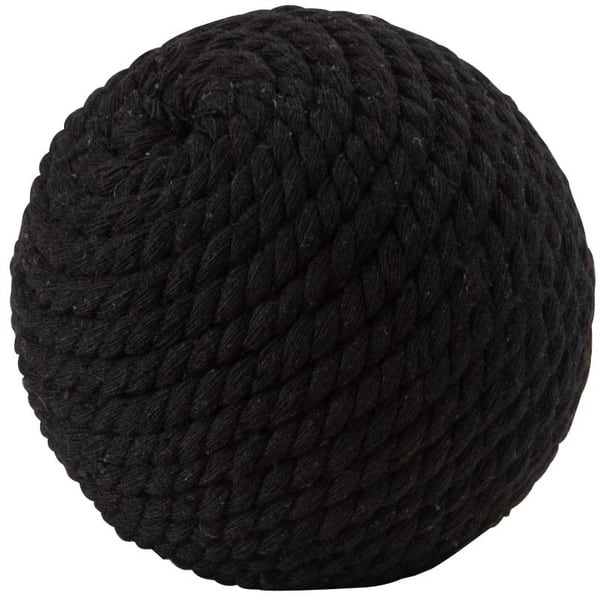 ボールオブジェ S 幅10×奥行10×高さ10cm ベースオブジェ 完成品 ブラック 綿