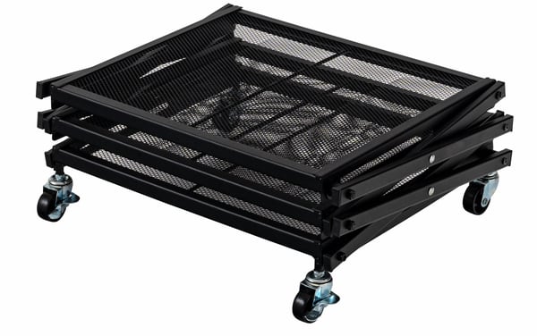 ストレージ フォールディングラック 幅45×奥行34×高さ53cm リビング収納 3段 折りたたみ
