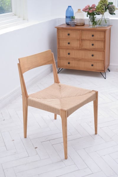 ダイニングチェア ペーパーコードチェア 幅46×奥行56×高さ76cm ダイニング家具 完成品 天然木