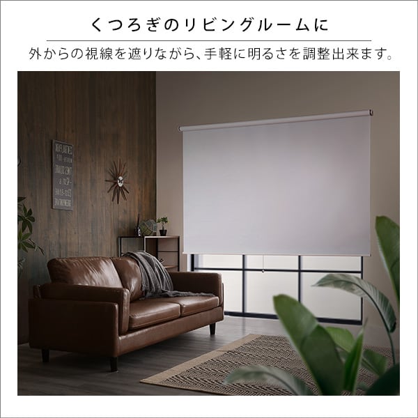 カーテン 壁空け不要!つっぱりロールスクリーン 幅180cm(遮光タイプ) スクリーン 間仕切り