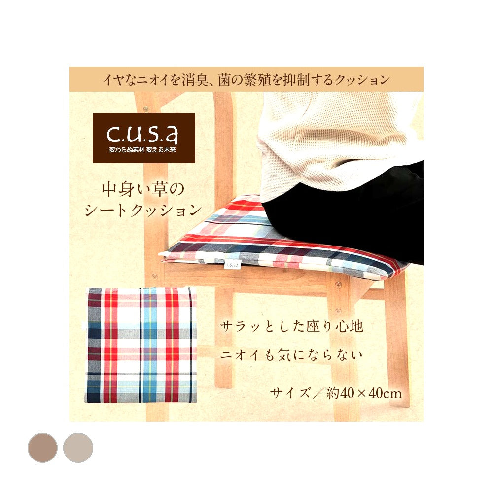 中身い草のシート 40×40 40X40 40×40cm 日用品 抗菌 消臭 クッション シート