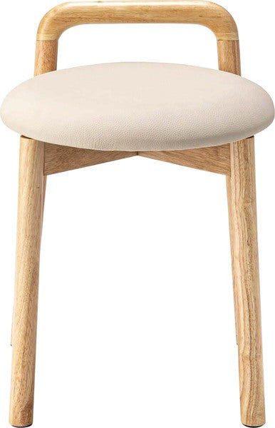 スツール 幅39×奥行45×高さ55cm オットマン 腰掛け ベージュ アイボリー 全2色