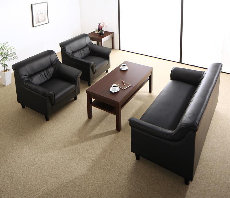 ソファ 条件や目的に応じて選べる 重厚デザイン応接ソファセット Office Road 4点セット